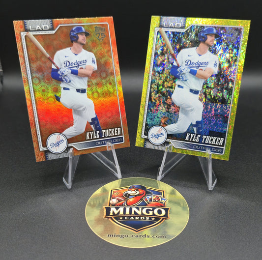 2026 Topps Series 2 Kyle Tucker #368 Dodgers Lot - Yellow Foil /399 + Holiday Sun