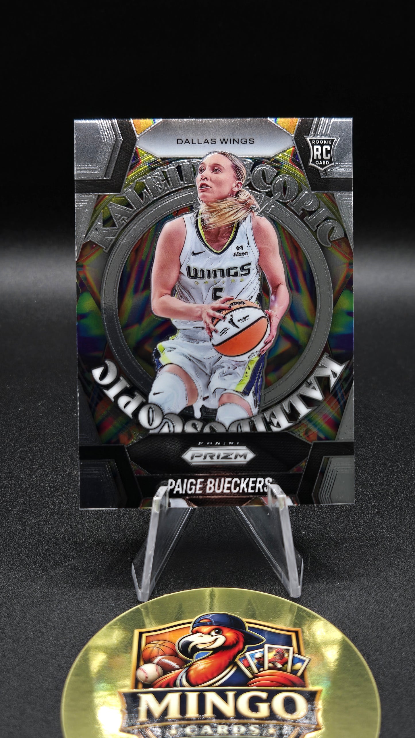 2-Card Lot 2025 Prizm WNBA Paige Bueckers RC Blue Velocity #5 + Kaleidoscopic #14