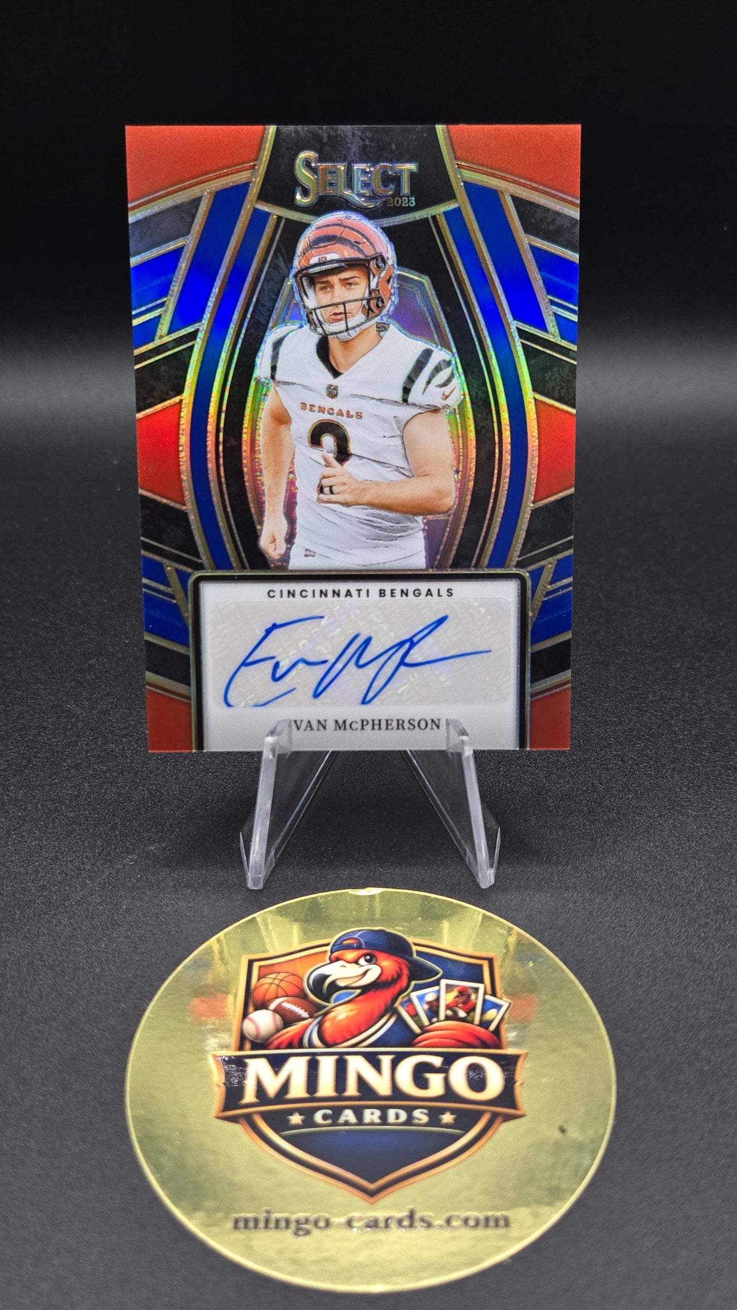 2023 Panini Select Evan McPherson Signature Auto RC #SELS-EMC 49/99 Bengals