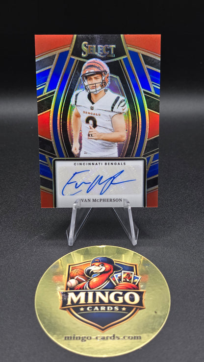 2023 Panini Select Evan McPherson Signature Auto RC #SELS-EMC 49/99 Bengals