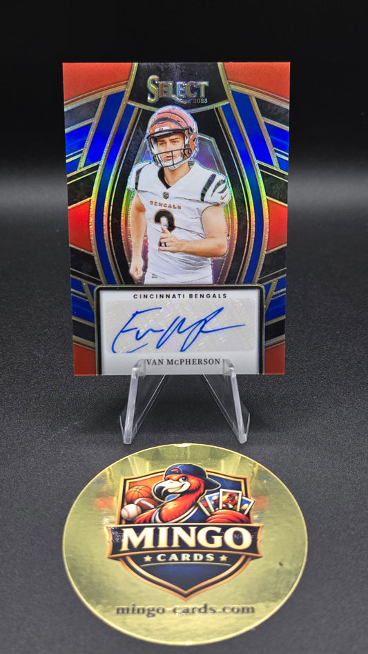 2023 Panini Select Evan McPherson Signature Auto RC #SELS-EMC 49/99 Bengals