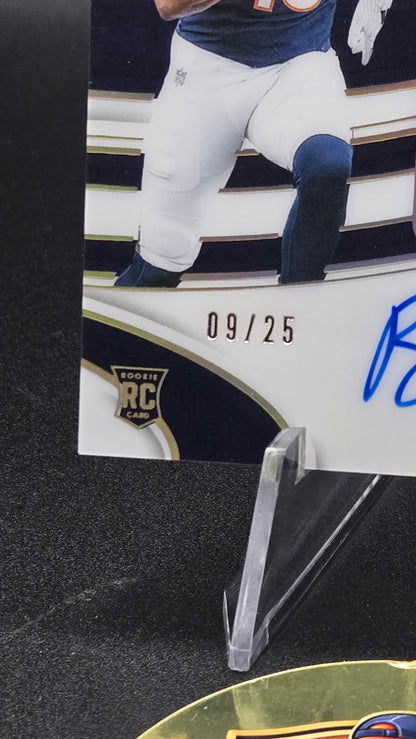 2024 Panini Immaculate Rome Odunze RC Dual Patch (Tri-Color) On-Card Auto Gold /25 Bears