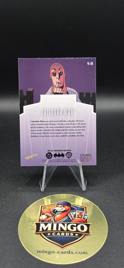 2025 Skybox Metal Universe Batman Calendar Man #S-8 SkyBox Premium Holo Insert