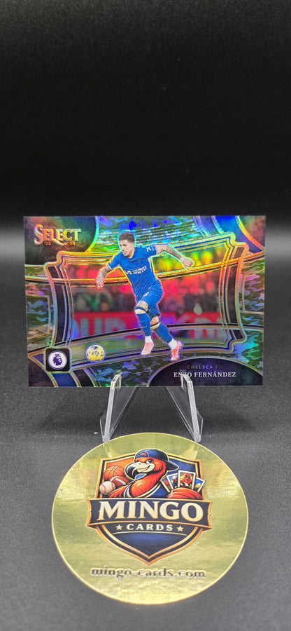 2023-24 Panini Select Premier League Enzo Fernandez #232 Field Level Camo Prizm /175