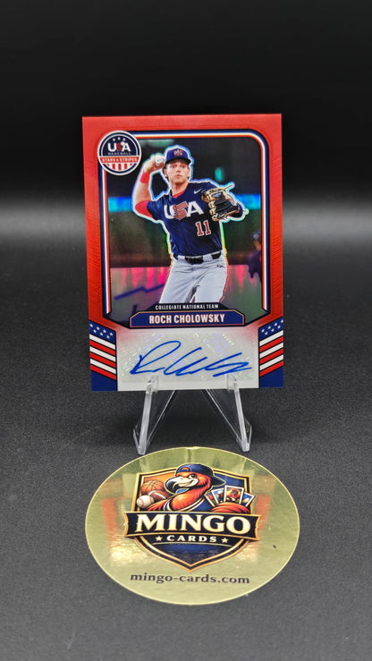 2026 Panini USA Baseball Stars & Stripes Roch Cholowsky Auto RC 84/99