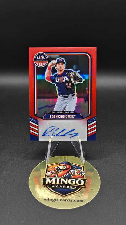 2026 Panini USA Baseball Stars & Stripes Roch Cholowsky Auto RC 72/99