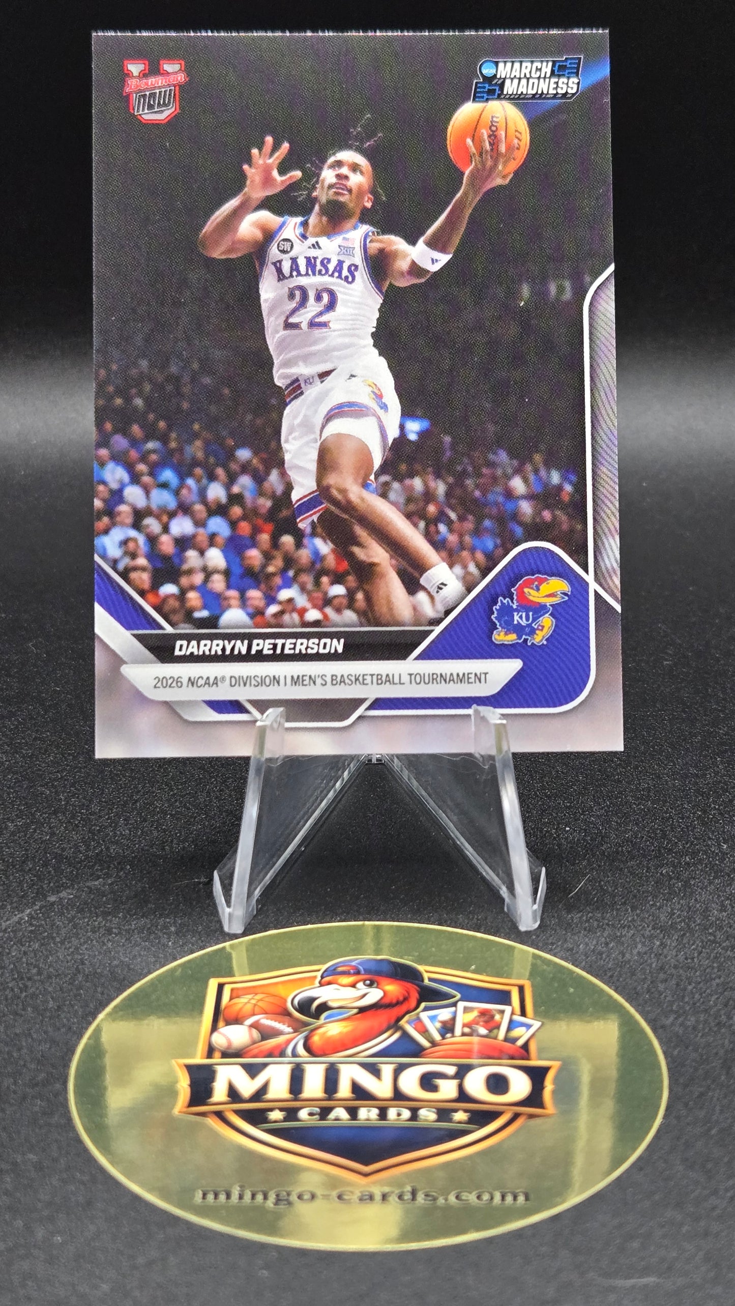 2026 Bowman U Now March Madness Darryn Peterson #1 Kansas Jazz #2 NBA Pick