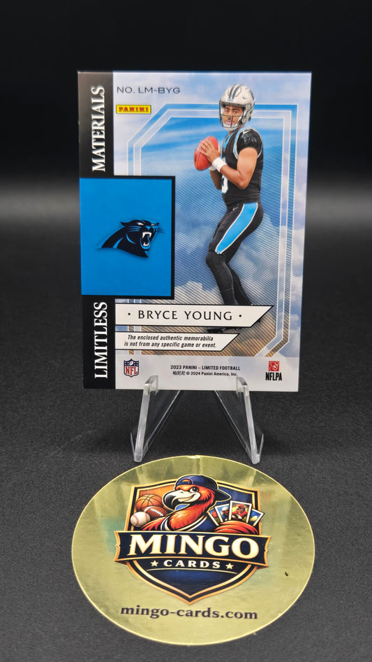 2023 Panini Limited Bryce Young Limitless Materials Ruby Spotlight Patch /25