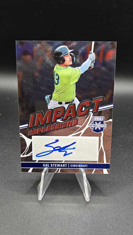 2023 Elite Extra Edition Impact Impressions Signatures #42 Sal Stewart