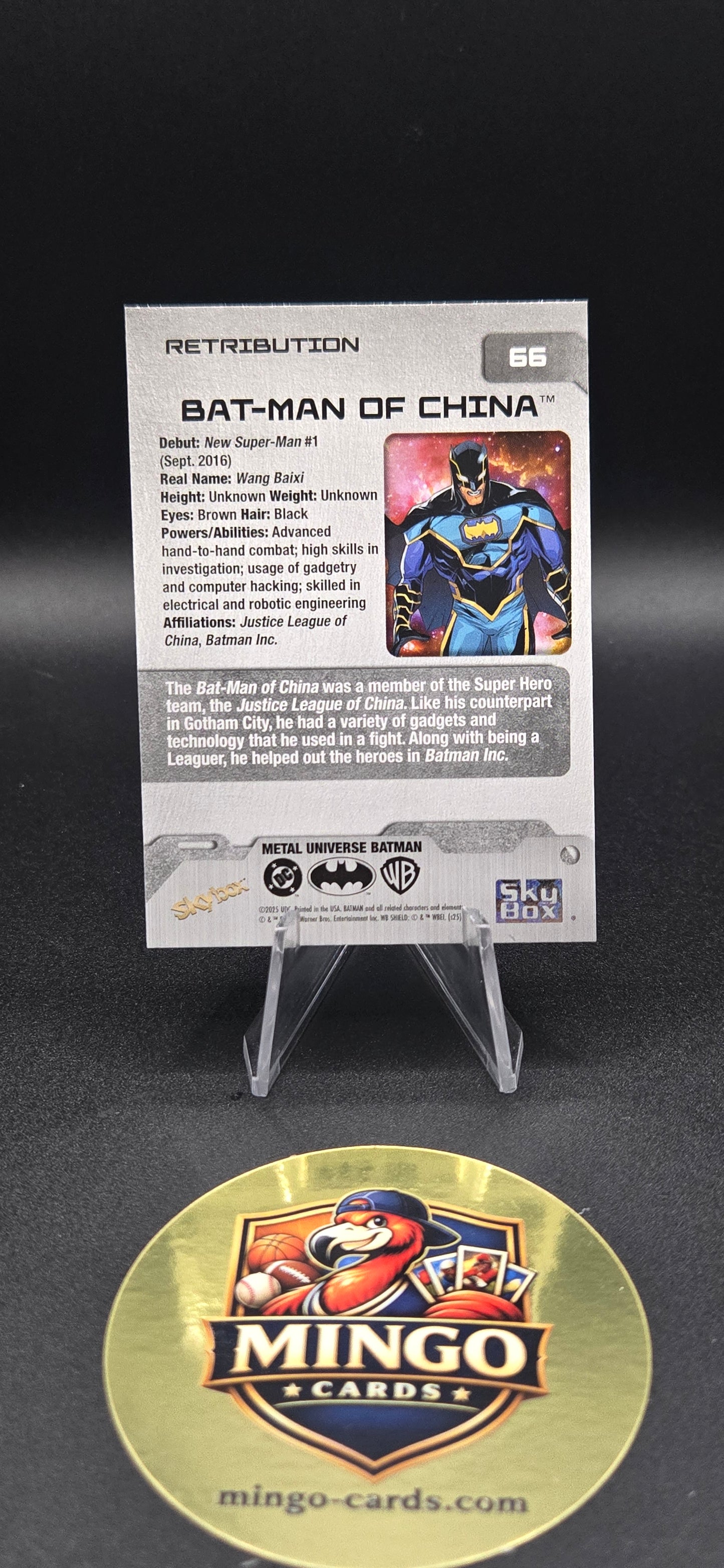 2025 Skybox Metal Universe Batman Bat-Man of China #66 Retribution Parallel