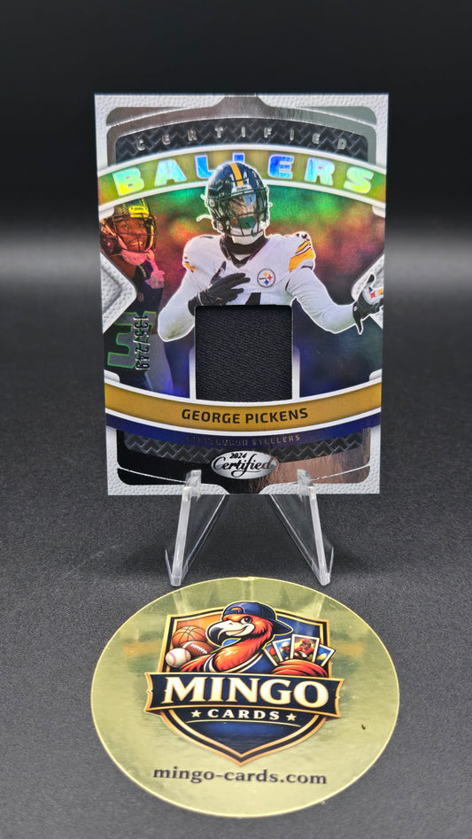 2024 Panini Certified Ballers Mirror George Pickens Patch CBM-GPS /249