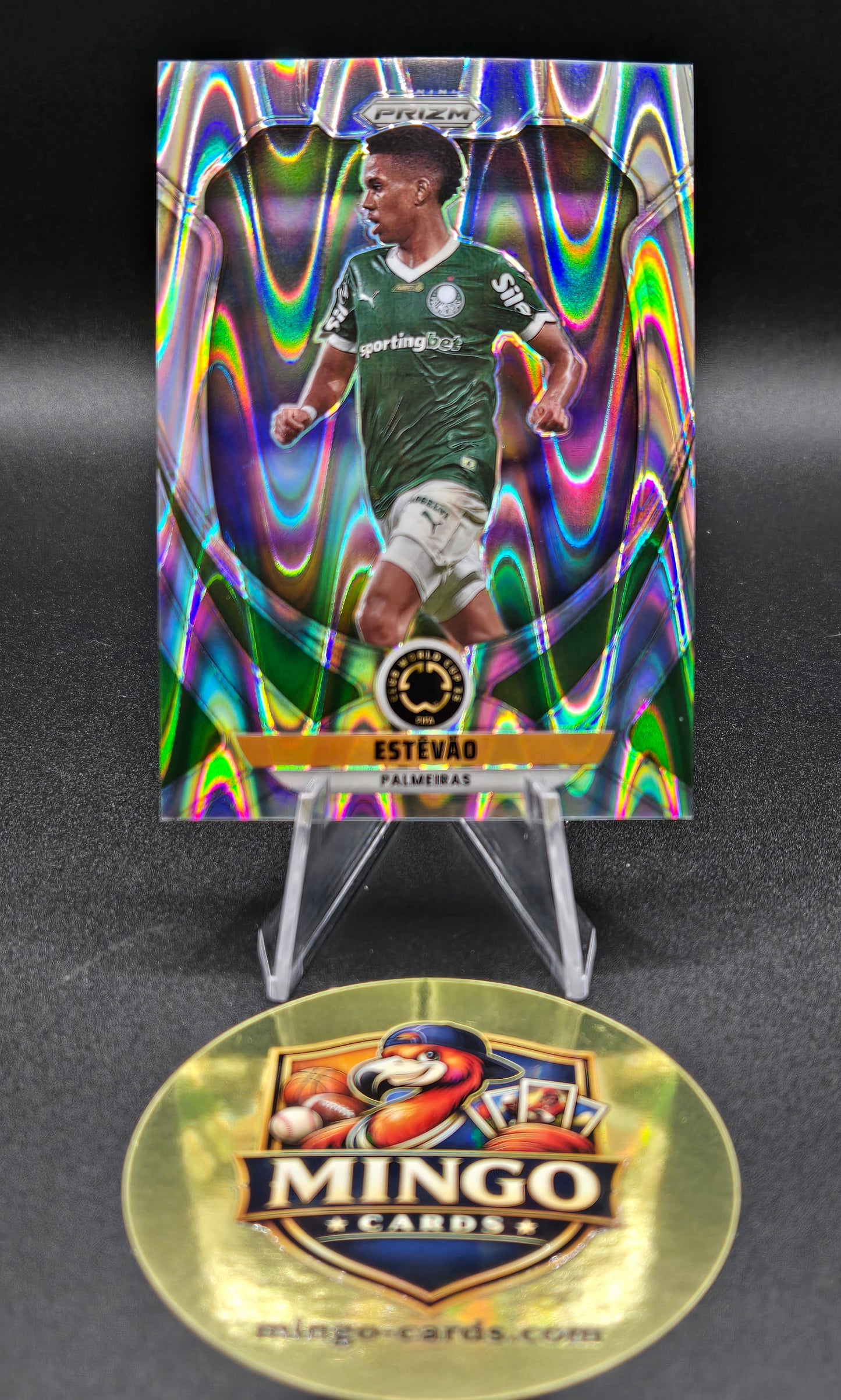 2025 Panini Prizm CWC Estevao #151 Seismic Prizm Palmeiras Chelsea