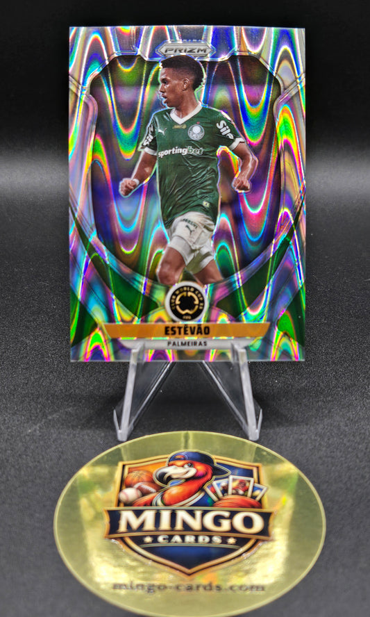 2025 Panini Prizm CWC Estevao #151 Seismic Prizm Palmeiras Chelsea