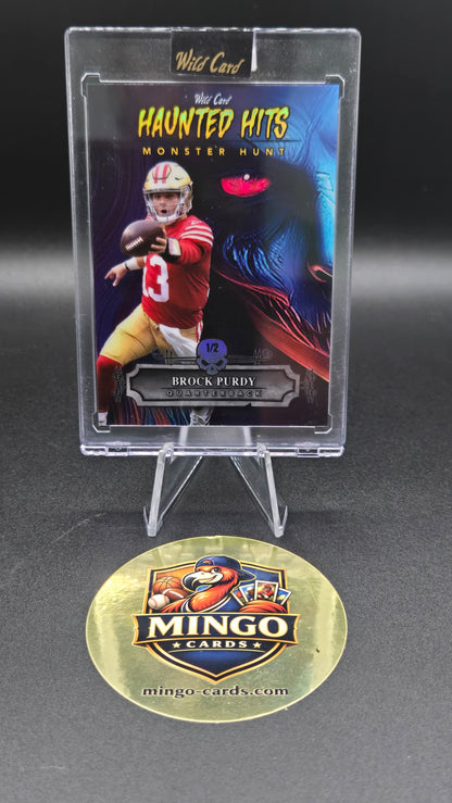 2024 Wild Card Haunted Hits Monster Hunt Brock Purdy Silver #HHW-BP /2 49ers