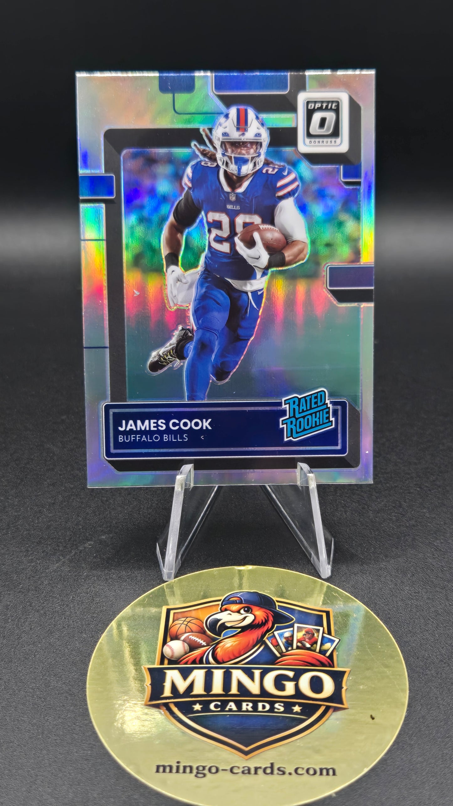 2022 Panini Donruss Optic James Cook #215 Holo Rated Rookie RC Buffalo Bills