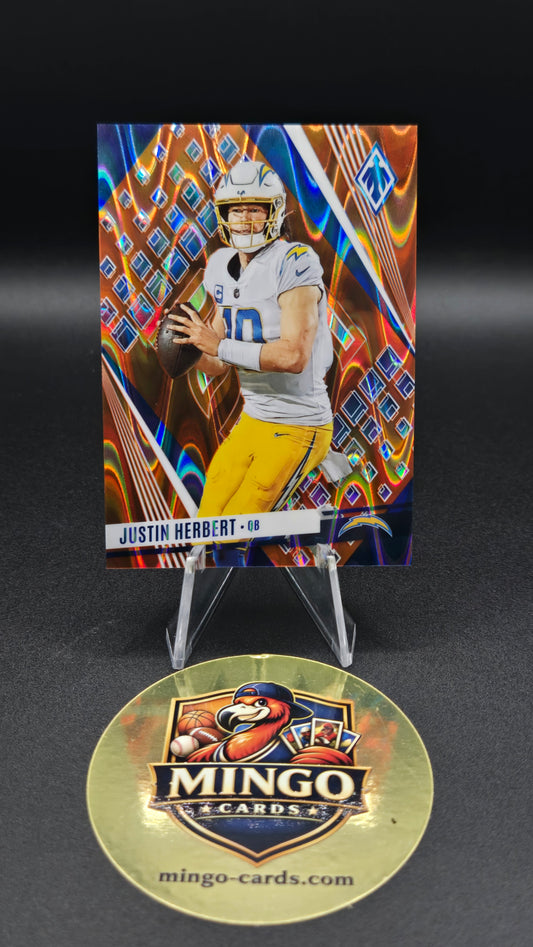 2023 Panini Phoenix Justin Herbert SP Variation Orange Seismic #21 97/99